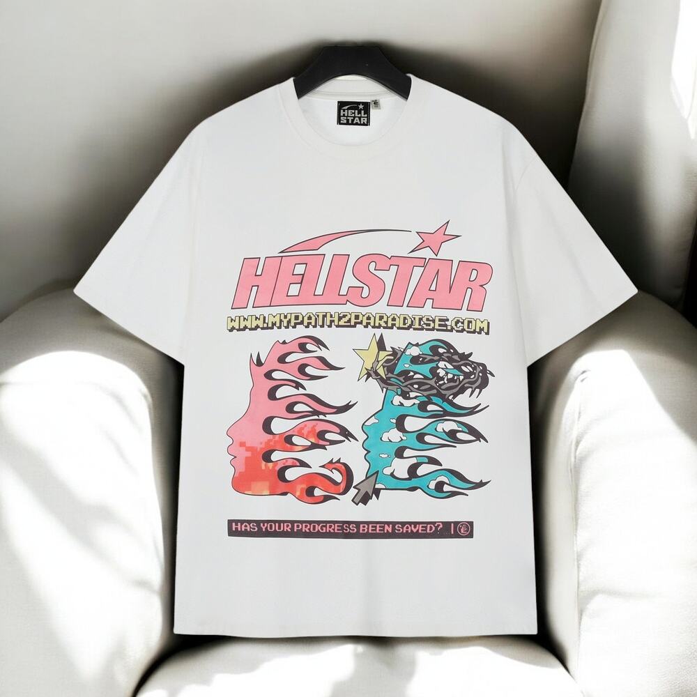 hellstar round neck short sleeve t-shirt